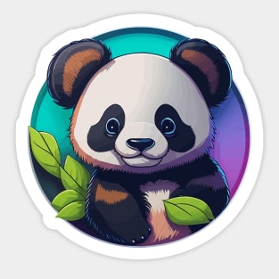 Panda Portrait Sticker